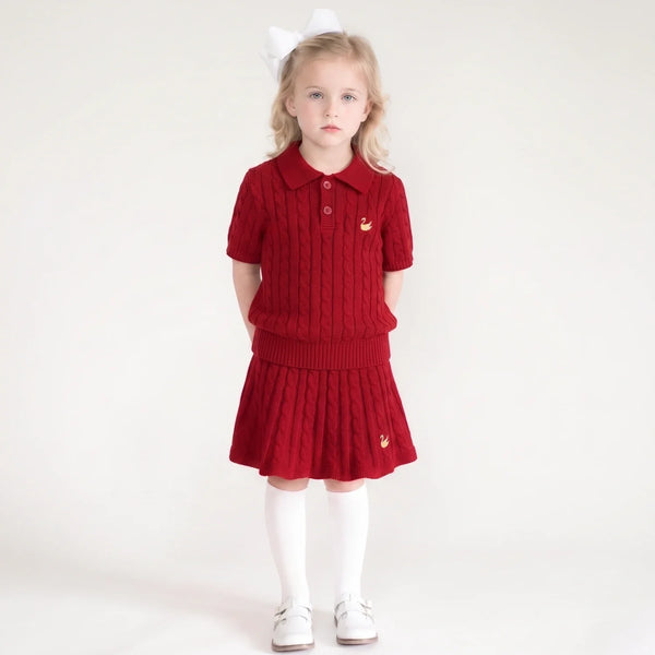 Baby Cable Knit Skirts