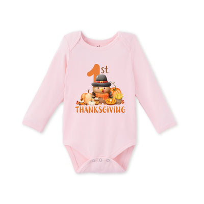 1st Thanksgiving Bamboo Baby Bodysuit