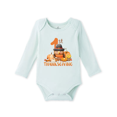 1st Thanksgiving Bamboo Baby Bodysuit