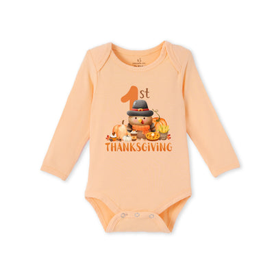 1st Thanksgiving Bamboo Baby Bodysuit
