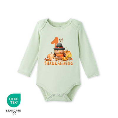 1st Thanksgiving Bamboo Baby Bodysuit