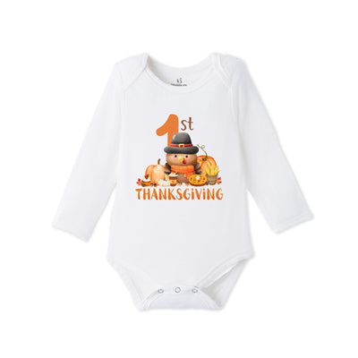 1st Thanksgiving Bamboo Baby Bodysuit