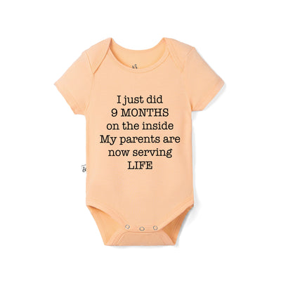 I Just Did 9 Months On The Inside Funny Baby Bodysuit