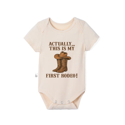 Actually this is my First Rodeo Bamboo Baby Onesie