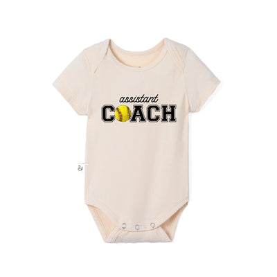 Assistant Coach Softball Baby Bamboo Bodysuit