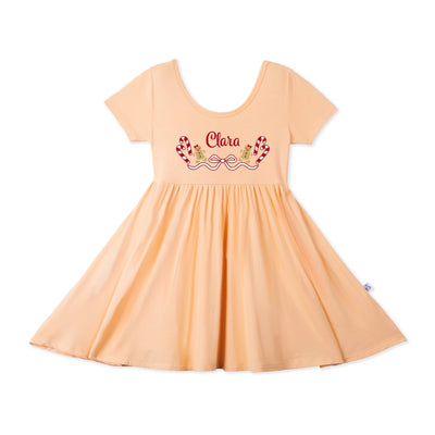 Baby Girl Gingerbread Christmas Dress
