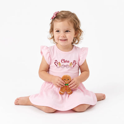 Baby Girl Gingerbread Christmas Dress