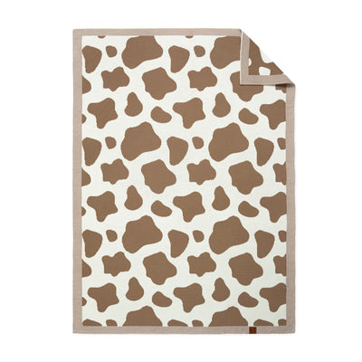 Baby Cow Jacquard Knit Blanket