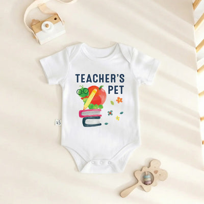 Back to School Teacher’s Pet Baby Onesie