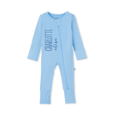 Custom Embroidered Baby Name Footie