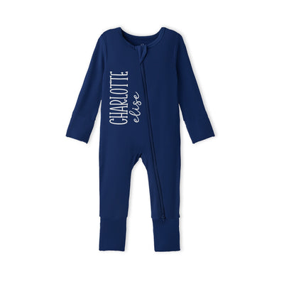 Custom Embroidered Baby Name Footie