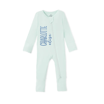 Custom Embroidered Baby Name Footie