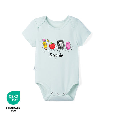 Custom Name Back to School Baby Bodysuit