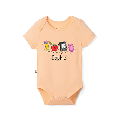 Custom Name Back to School Baby Bodysuit