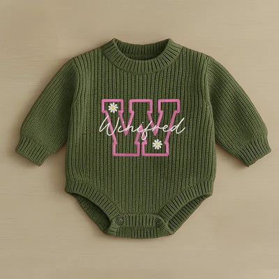Custom Daisy Name Baby Romper - SwaddleAn
