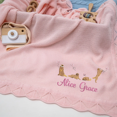 Custom Golden Retrieve Dog Blanket
