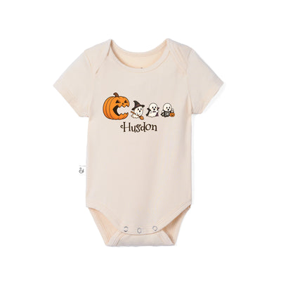 Custom Halloween Ghost Bamboo Baby Bodysuit