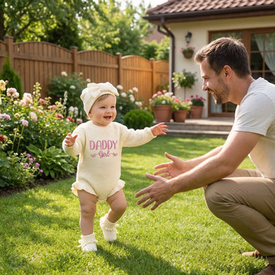 Daddy's Girl Baby Knit Romper