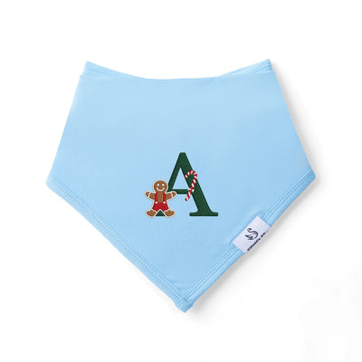 Embroidered Christmas Gingerbread Baby Bibs