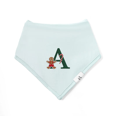 Embroidered Christmas Gingerbread Baby Bibs