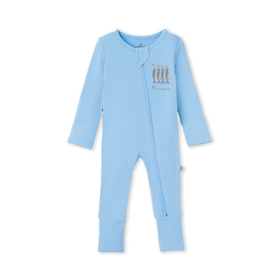 Embroidered Fishing Baby Bamboo Pajamas