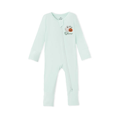 Embroidered Ghost Halloween Baby Pajamas