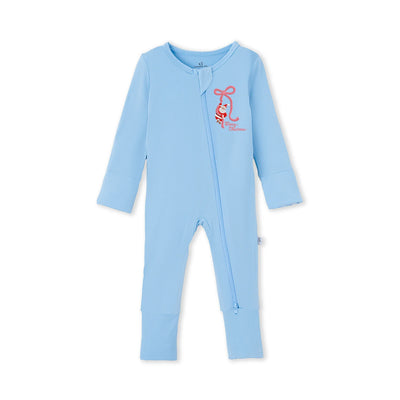 Embroidered Santa Christmas Baby Pajamas