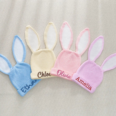 Embroidered Baby Easter's Day Bunny Beanie