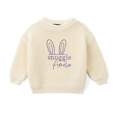 Embroidered Snuggle Bunny Baby Sweater