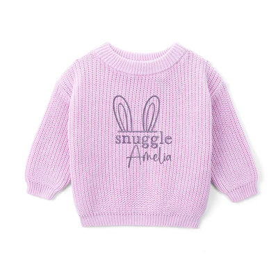 Embroidered Snuggle Bunny Baby Sweater