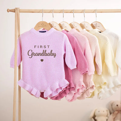 Embroidery First Grandbaby Baby Romper