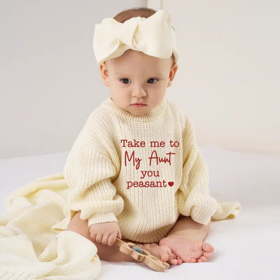 The 'Take Me To My Aunt' Knit Romper