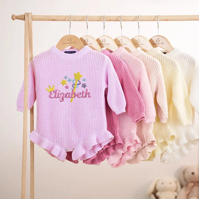 First Birthday Custom Embroidered Baby Romper