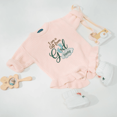 Gift from God Embroidery Custom Name Baby Romper - SwaddleAn