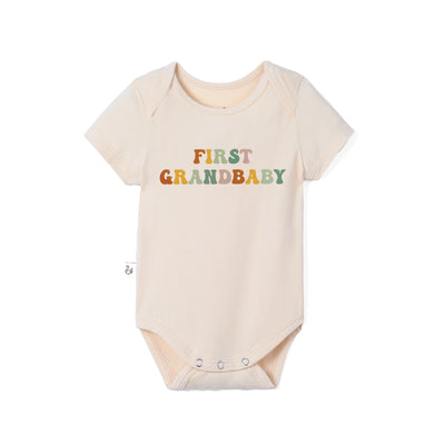 Groovy First Grandbaby Bamboo Baby Onesie