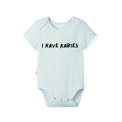 'I Have Rabies' Funny Bamboo Baby Onesie