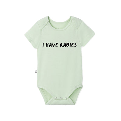 'I Have Rabies' Funny Bamboo Baby Onesie