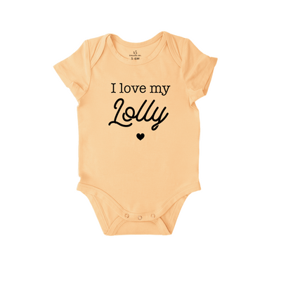 'I Love My Lolly' Bamboo Baby Bodysuit | Ultra-Soft Onesie Gift SwaddleAn