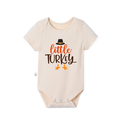 Little Turkey Bamboo Baby Onesie