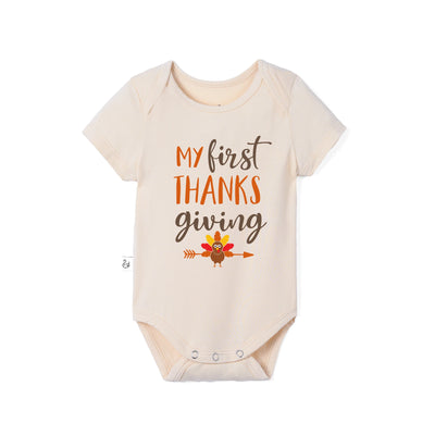 My First Thanksgiving Bamboo Baby Onesie