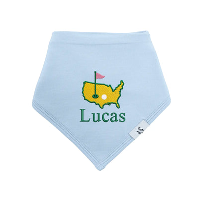 Personalized Embroidered Baby Golf Bamboo Bib