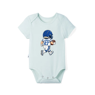 Personalized Football Sport Baby Onesie