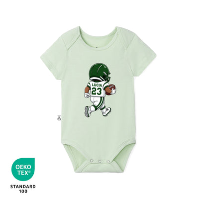 Personalized Football Sport Baby Onesie