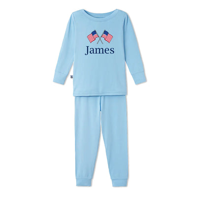 Personalized Name Independence Day Baby Pajamas