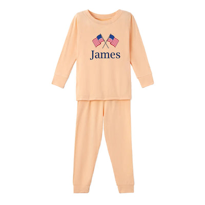 Personalized Name Independence Day Baby Pajamas