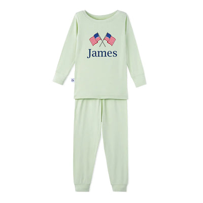 Personalized Name Independence Day Baby Pajamas