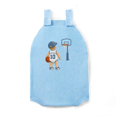 Personalized Team Name Basketball Baby Strap Romper