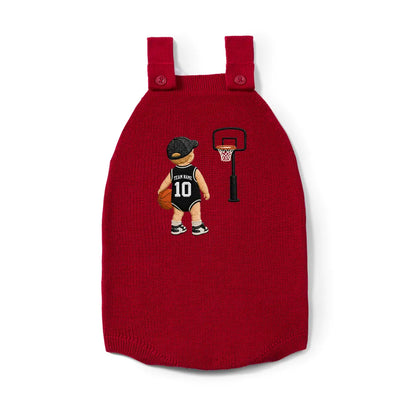 Personalized Team Name Basketball Baby Strap Romper