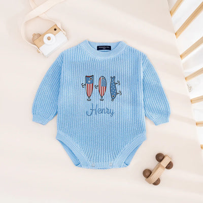 Personalized USA Fishing Baby Romper