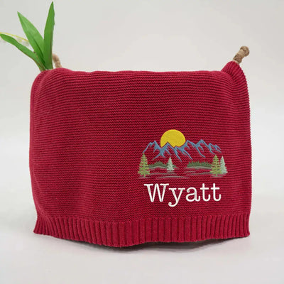 Personalized Mountain Adventure Baby Blanket is more than a cozy layer; it’s the first chapter of their story, a soft and gentle landscape embroidered with the spirit of the outdoors, made to inspire a lifetime of dreams.